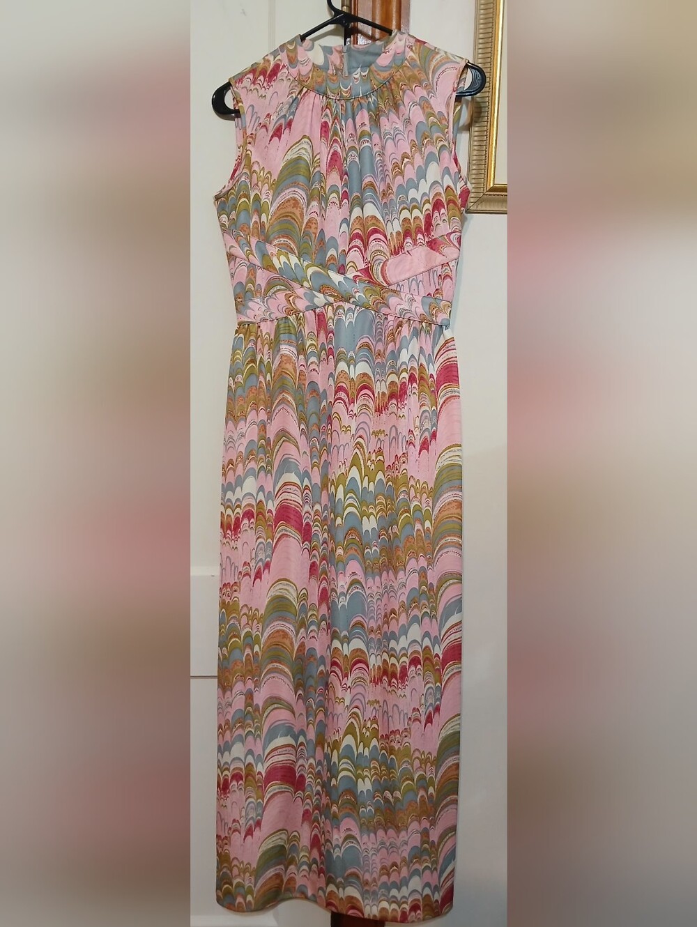 Vtg Leslie Fay Maxi Dress